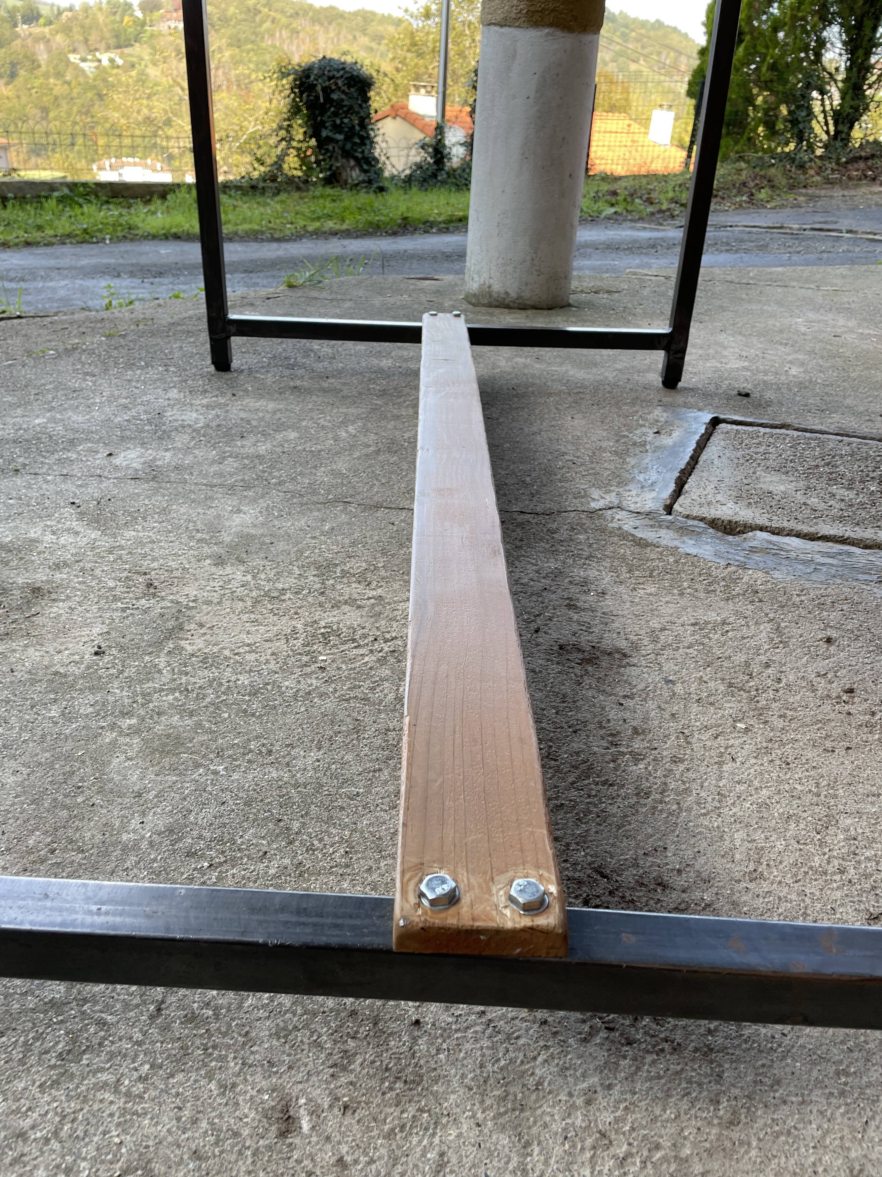 Industrial style table and chairs