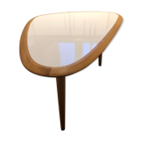 Coffee table small red edition white lacquer