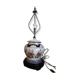 Lamp mounted on pot IMARI JAPON 19th century