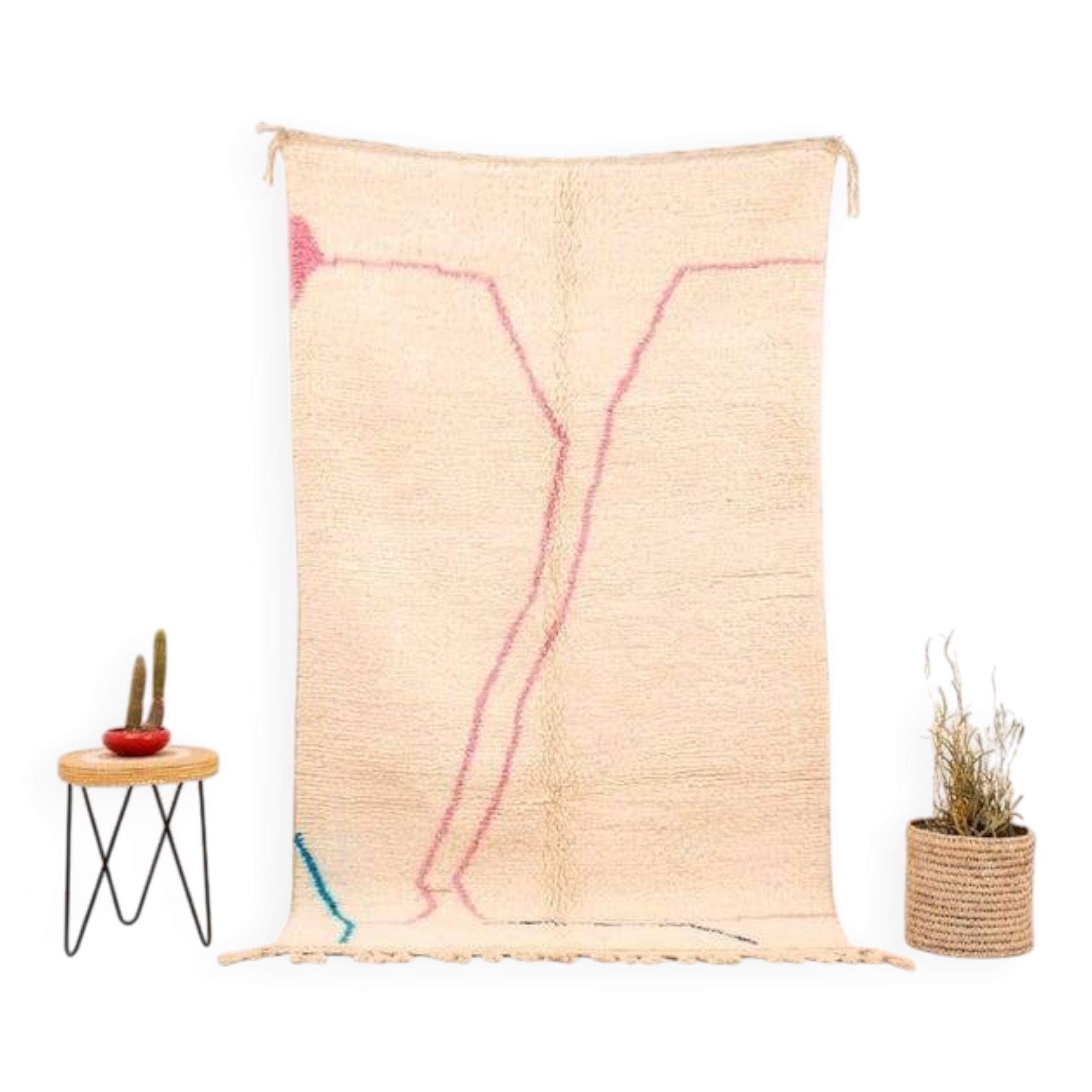 Handmade Moroccan blessed rug, 150 x 250 cm