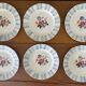 6 antique dessert plates in Sarreguemines faience