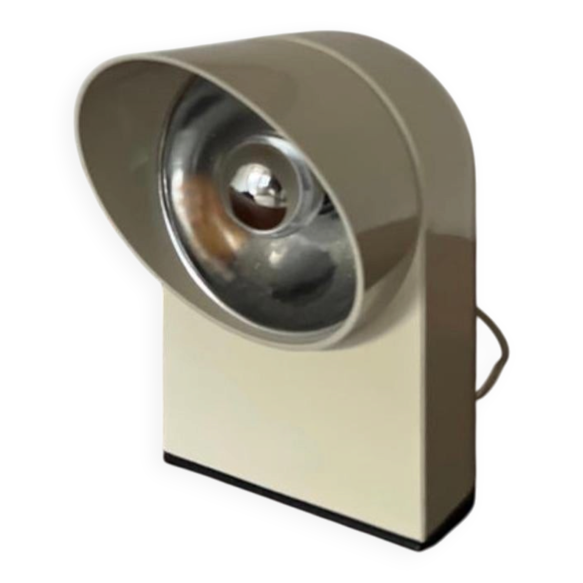 Vintage Italian Space Age "Oliver" White Table Lamp by Paolo Piva for Lumenform