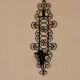 Pair of vintage black metal sconces
