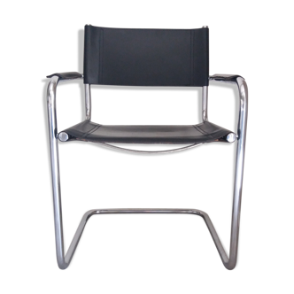 B33 Leather and Chrome Chair
