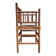Antique Bobbin armchair with straw seat