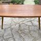Table basse ovale en bois