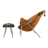Fauteuil et repose-pieds BO-360 par Erik Ole Jørgensen pour Bovirke 1953