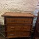 Commode vintage en osier et bambou