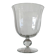 Large Médicis vase in transparent glass on a baluster base.