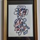 Screenprint after Jean Dubuffet, 1970s, gilded frame under glass, 21 x 31 cm