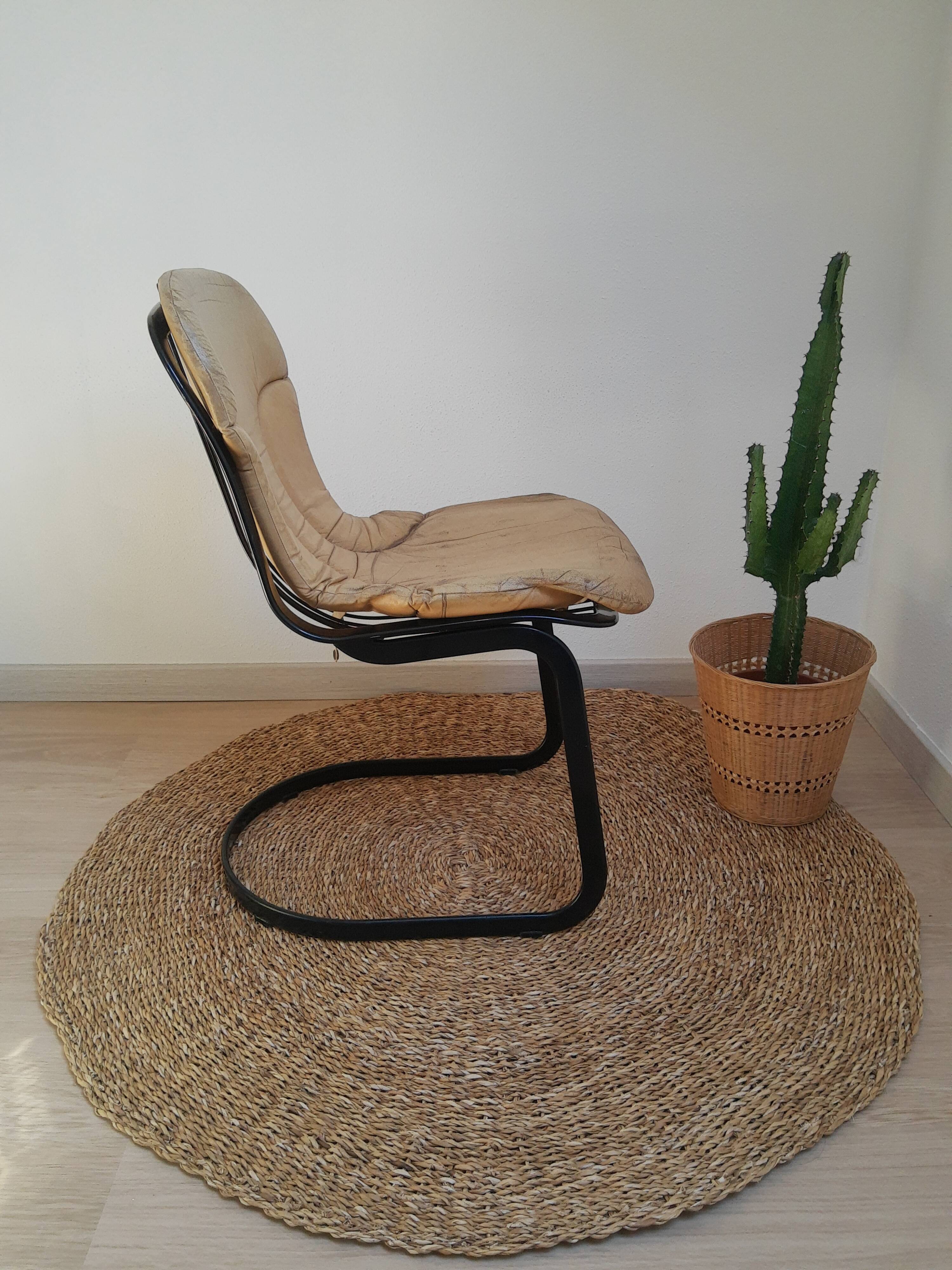 Set de 4 chaises vintage Cidue Italie années 70
