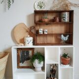 Old wooden shelf - old workshop drawer
