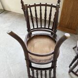 Série 4 chaises bistrot cannage Fischel n019