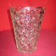 Vase en verre moulé