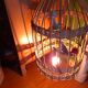 Vintage rattan pendant light from the 1950s and 60s