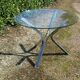 Chrome and glass table