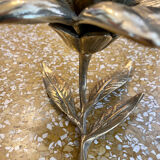 Brass flower candle holder