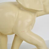 Art deco Ceramic Sculpture Elephant,Czechoslovakia,1930