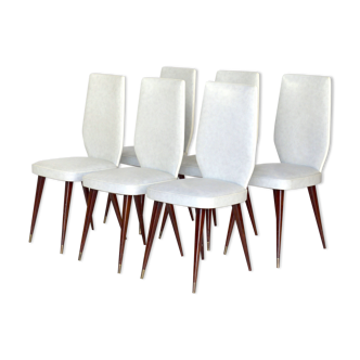 Italian dining chairs  1950s, set of 6