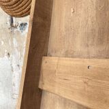 Vintage farm table with spindle legs.