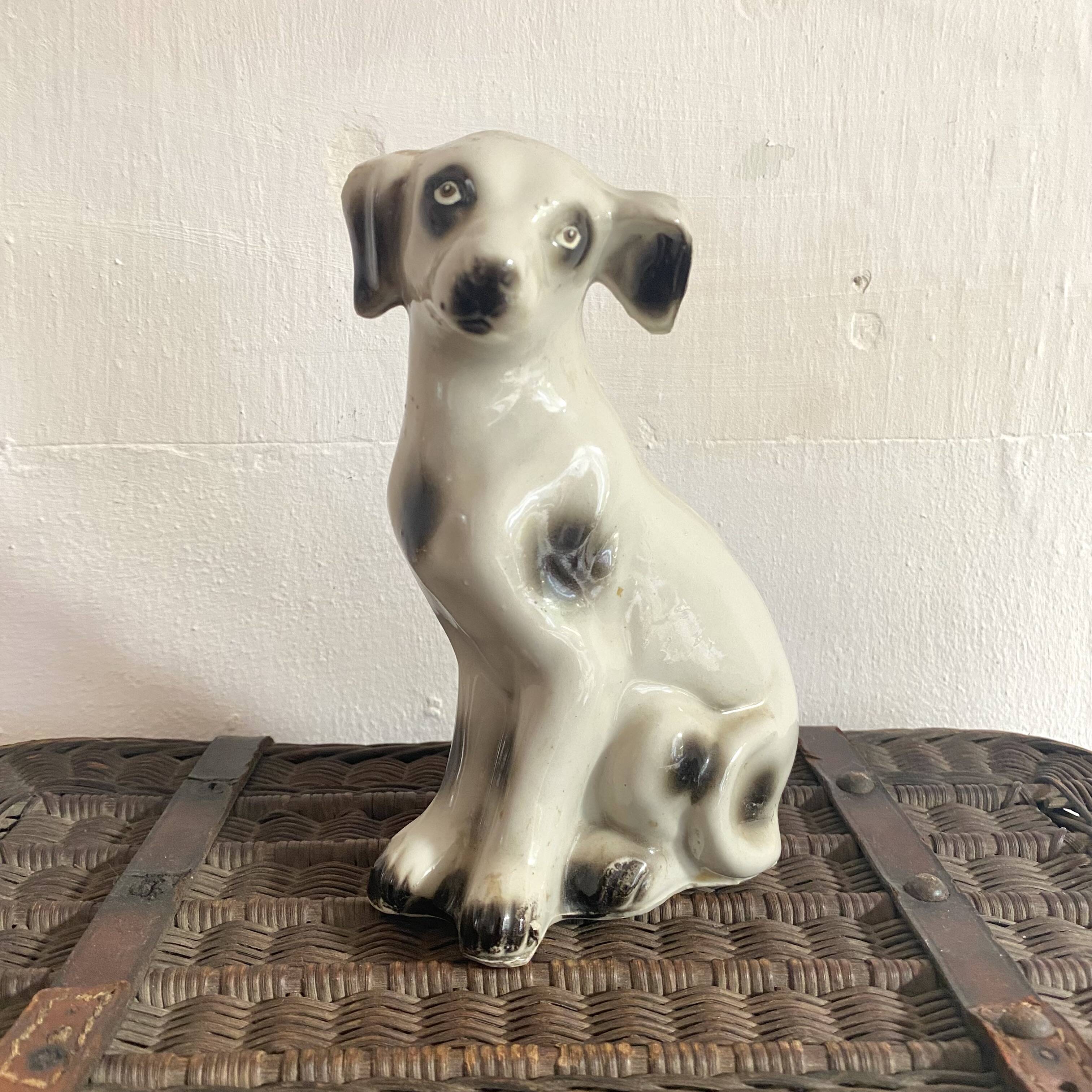 Ceramic Dalmatian dog, 1960s-70s