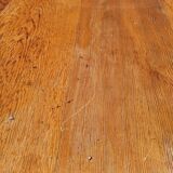 Pine farmhouse table ● Honey patina & Zebra grain