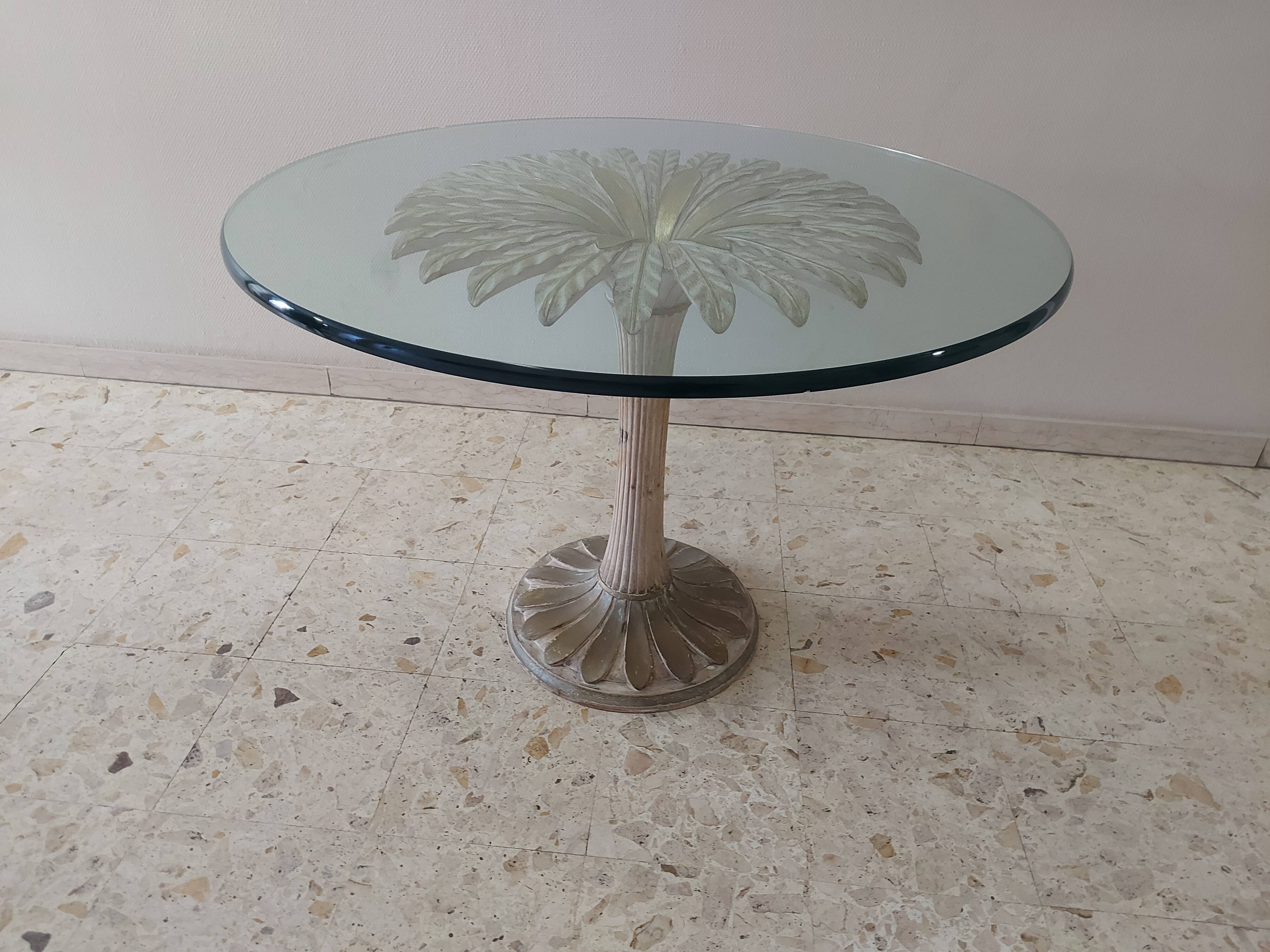 Italian daisy table 60s, 70'S design table Chelini Florence