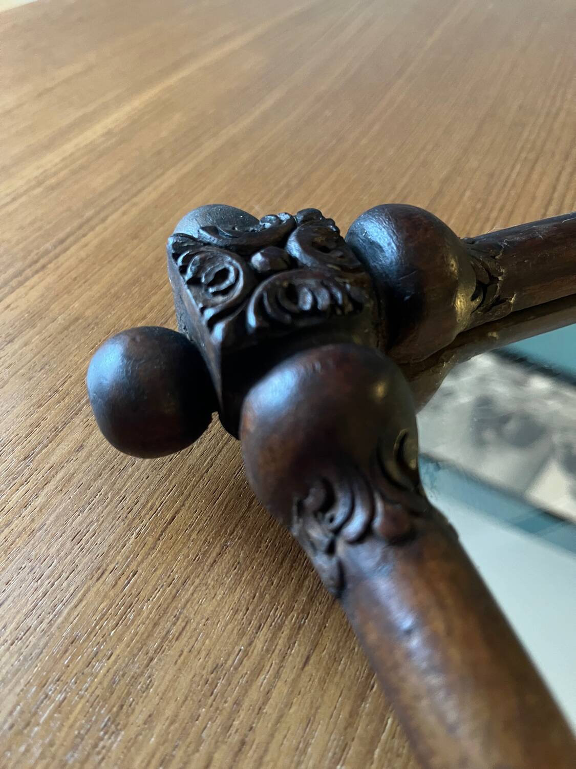 Wooden mirror from the 40s/50s