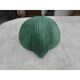 Art Deco wall light in green faience.