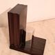 Art Deco pair of bookends in Macassar ebony.