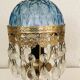Paire de lampes en verre style Hollywood Regency, circa 1960