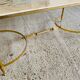 Marble and brass coffee table, circa 60's