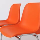12 Stacking Chairs Vintage 1970s, Germany