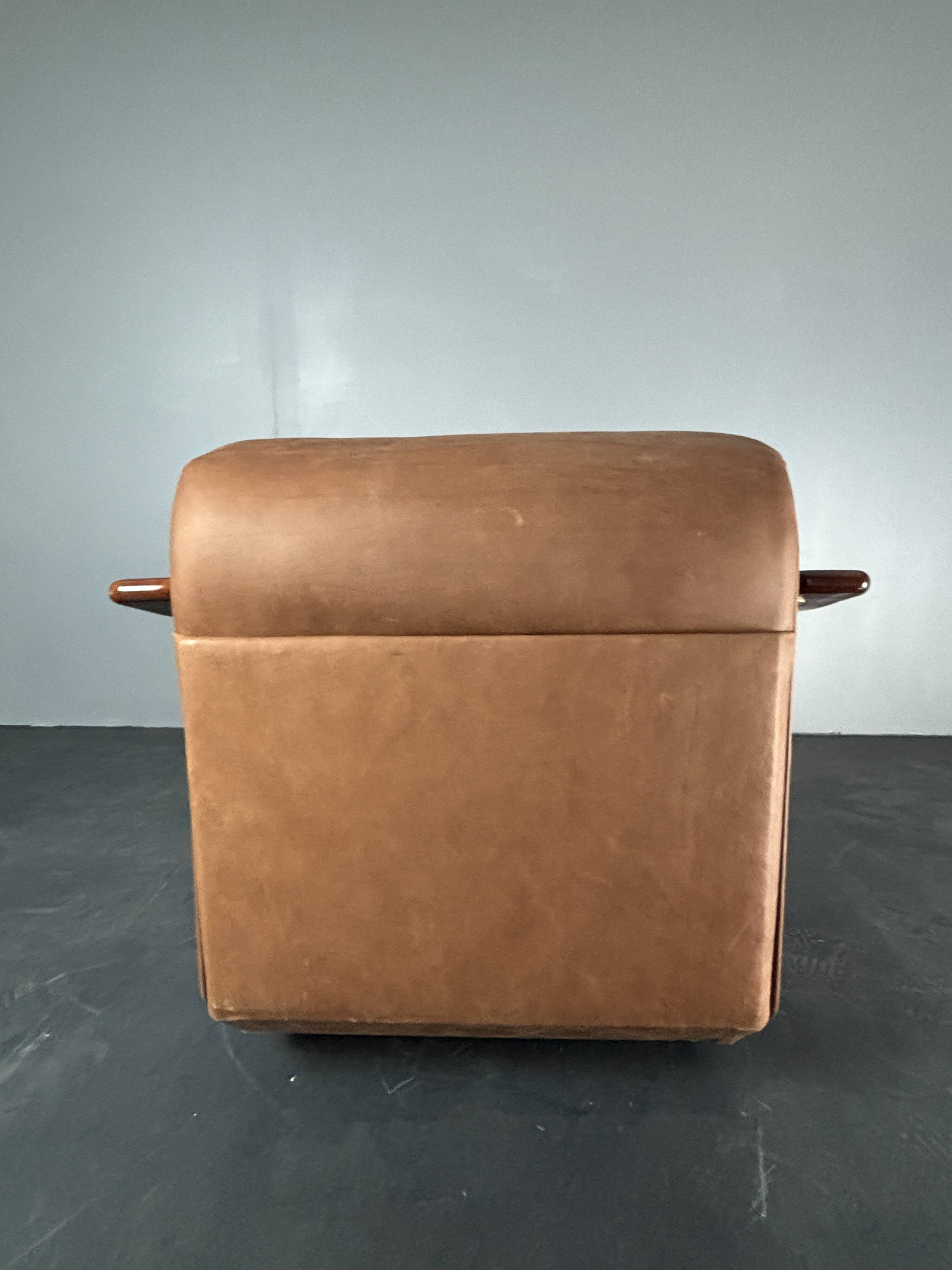 Midcentury brutalist embassy lounge or easy low club chair, 1960s