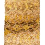 Tapis berbere beni ourain ocre 162 x 104 cm
