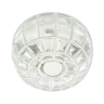 Minimalist Glass and White "Iron" Flush Mount or Ceiling Light from Limburg, Germany, 1960s