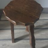 Ensemble de deux tabourets en bois