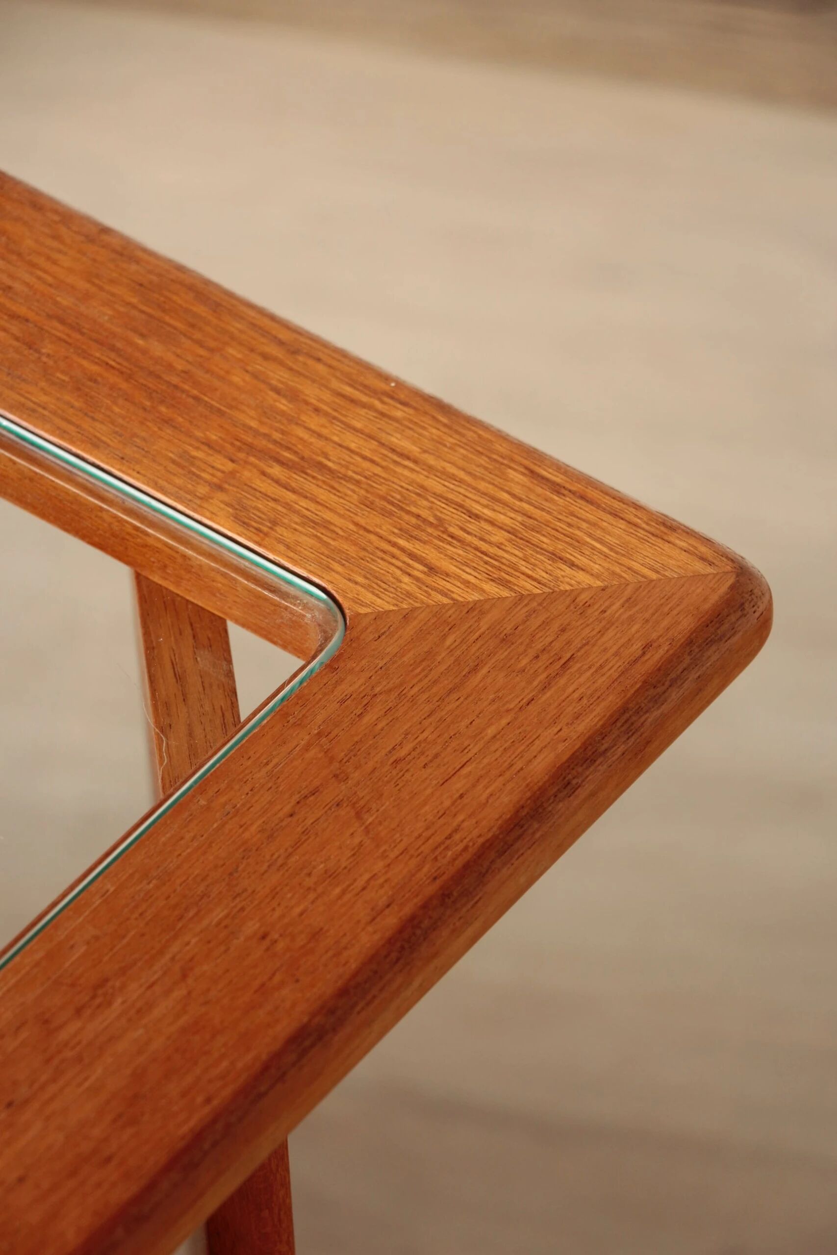 Vintage G Plan teak side table – magazine rack & wheels (1960s)