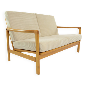 Cream corduroy 2-seater bench seat