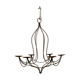 Wrought-iron candle chandelier