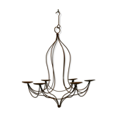 Wrought-iron candle chandelier