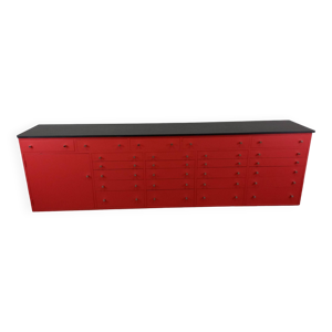 meuble à tiroirs d'opticien