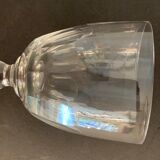 Lot of 8 old glass walking glasses of 2 different sizes