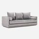 Sofa kopenhaga silver velour, scandinavian design