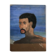Portrait in vintage oil