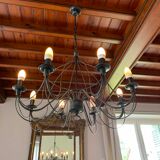 8 branches wrought iron chandelier