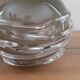 Smoked glass vase with applied threads – 1970s