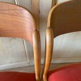 Set of 3 Baumann sled chairs