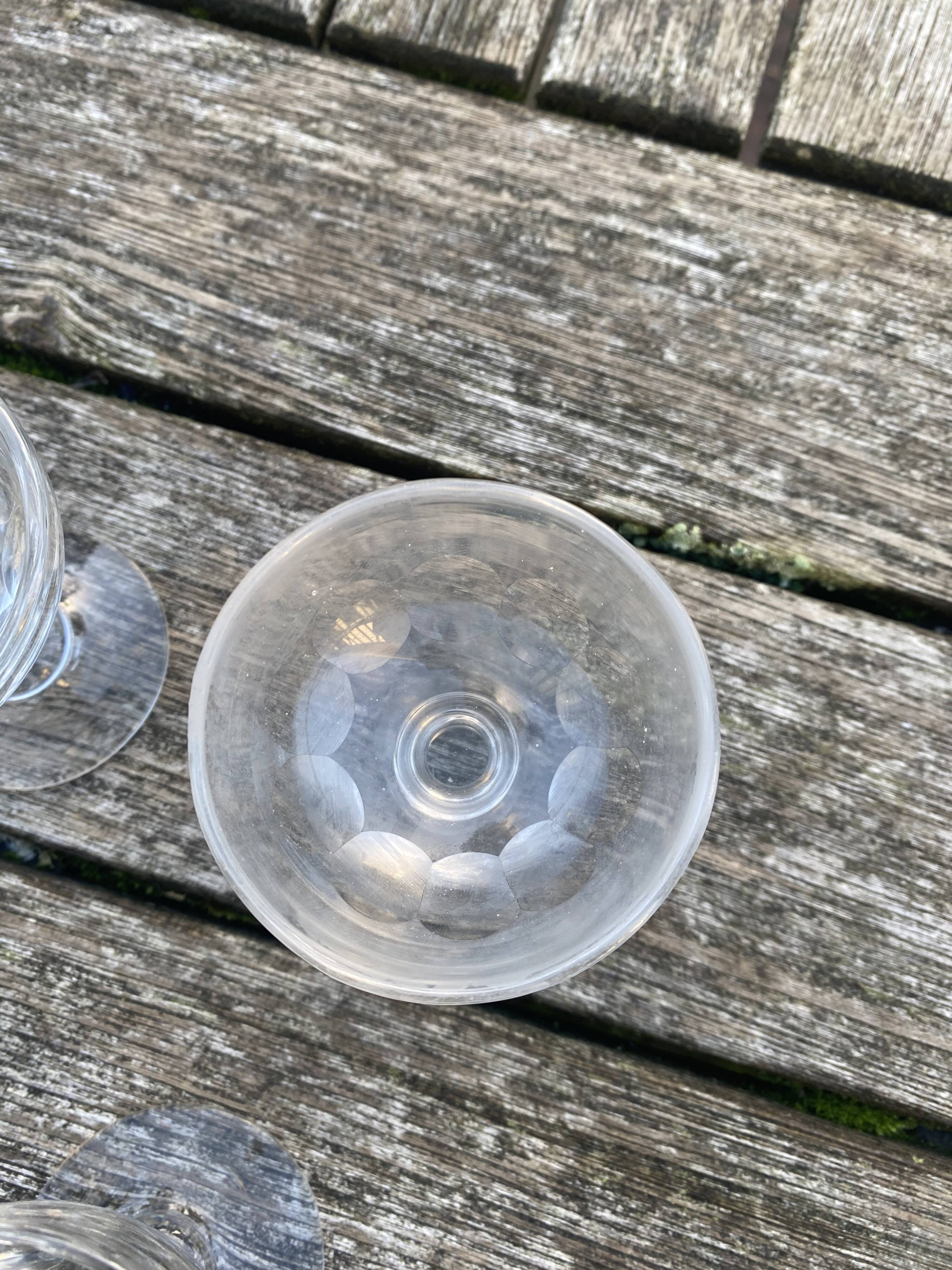 Napoleon 3 faceted liqueur glass