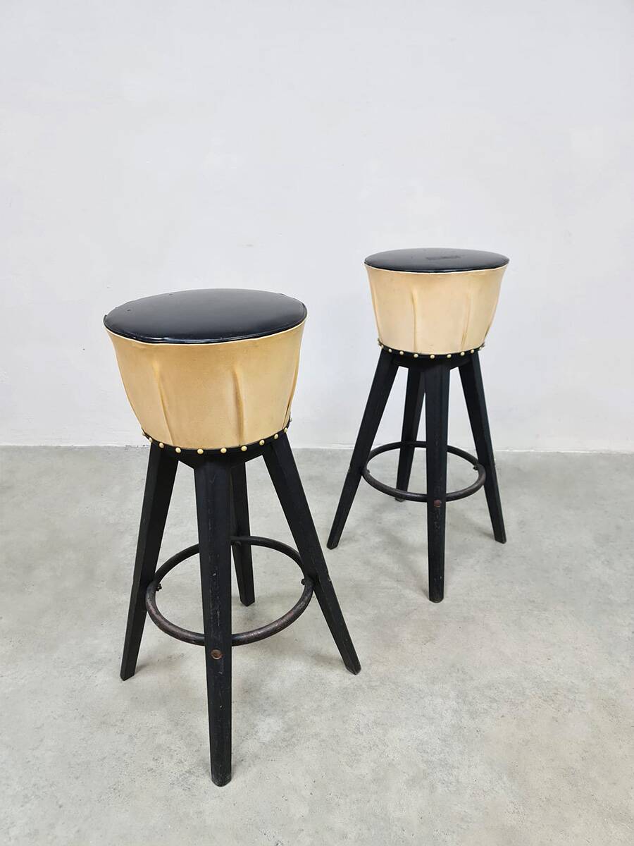 Vintage rockabilly bar stool 50s